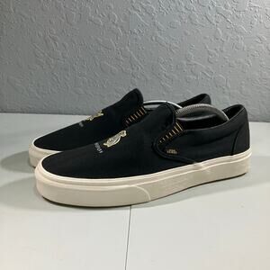 VANS X Harry Potter Hufflepuff Men's Sneaker Size 10 Classic Black Slip-on Shoes